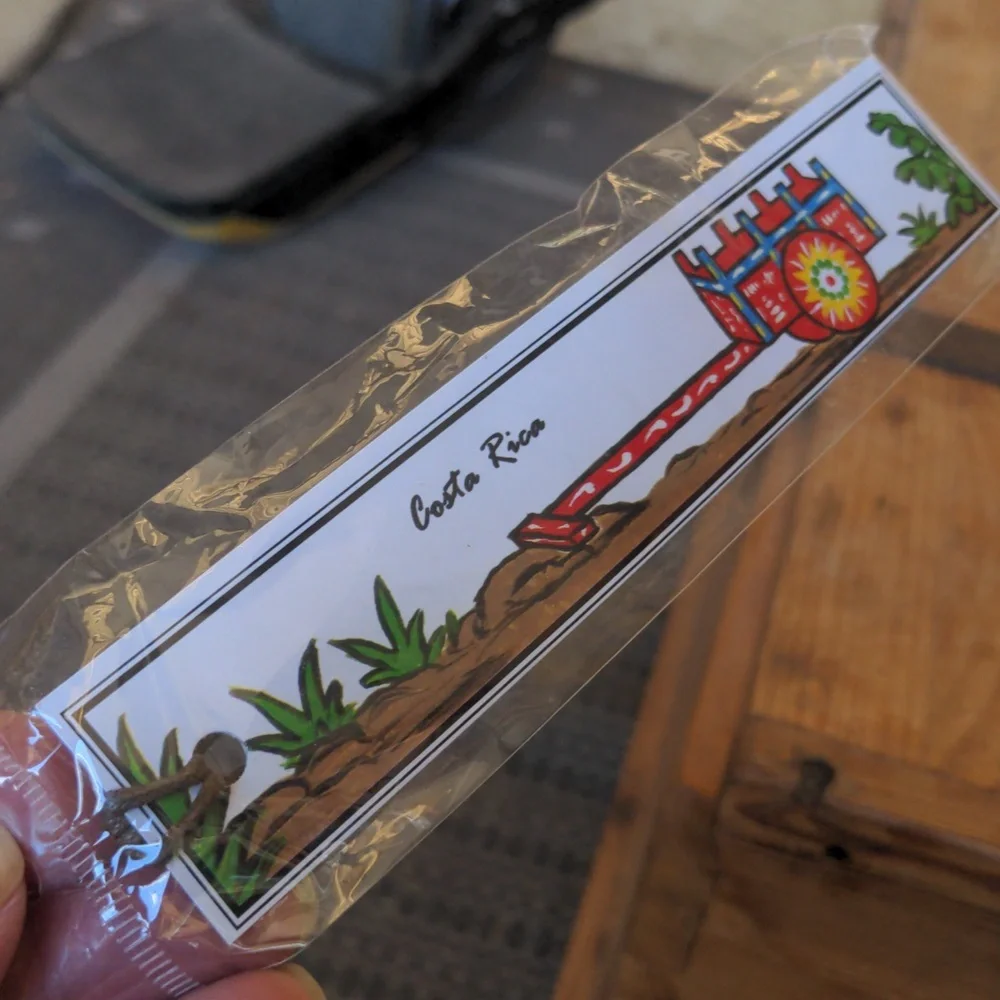 Costa Rica Bookmark.